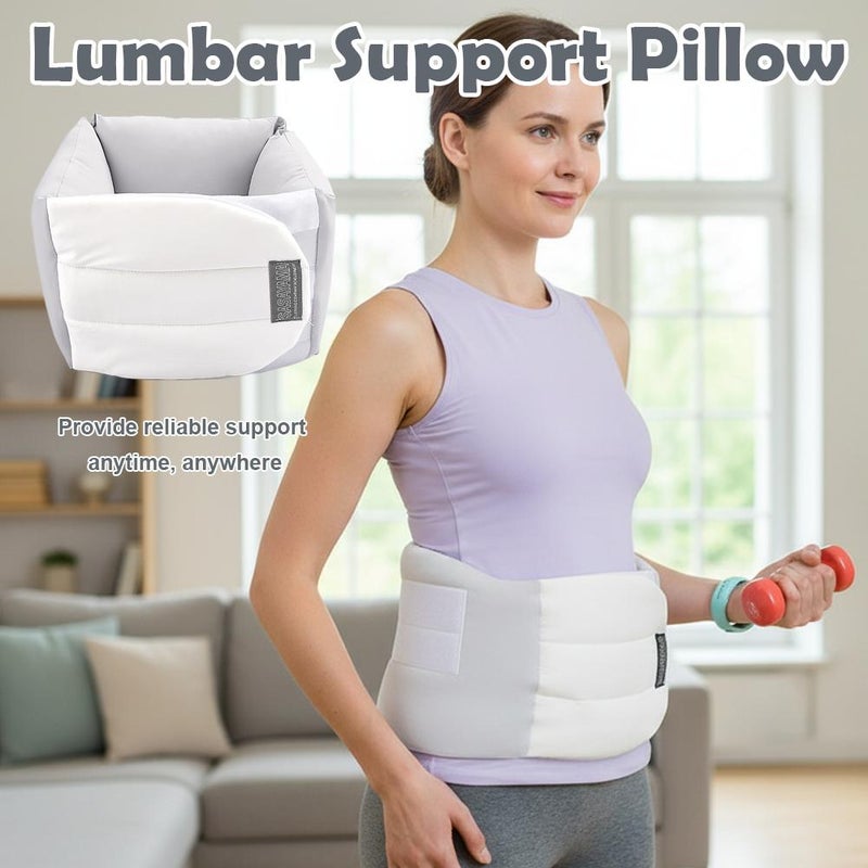 Lumbar Support Pillow for Sleeping, 360° Wrap-Around Adjustable Design with Breathable Fabric, Bed & Office Chair Cushion for Side Back Stomach Sleepers, Pillow for Sleeping, Driving and Office Use - Image 5